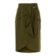 Groene Militaire Stijl Rok Outlet Prijzen Liu Jo , Green , Dames