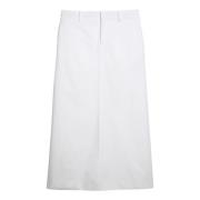 Lange Rok in Trendy Stijl Valentino Garavani , White , Dames