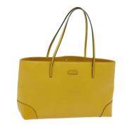 Pre-owned Leather totes Gucci Vintage , Yellow , Dames