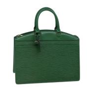 Pre-owned Leather handbags Louis Vuitton Vintage , Green , Dames