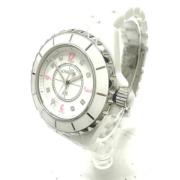 Pre-owned Stainless Steel watches Chanel Vintage , White , Dames