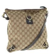 Pre-owned Canvas gucci-bags Gucci Vintage , Beige , Dames