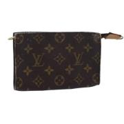 Pre-owned Canvas pouches Louis Vuitton Vintage , Brown , Dames