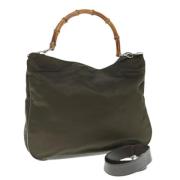 Pre-owned Nylon handbags Gucci Vintage , Green , Dames