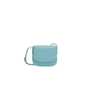 Heldere Blauwe Vegan Leren Schoudertas Mansur Gavriel , Blue , Dames