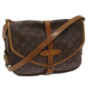 Pre-owned Canvas shoulder-bags Louis Vuitton Vintage , Brown , Dames