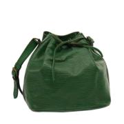 Pre-owned Leather louis-vuitton-bags Louis Vuitton Vintage , Green , D...