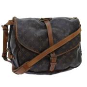 Pre-owned Canvas louis-vuitton-bags Louis Vuitton Vintage , Brown , Da...