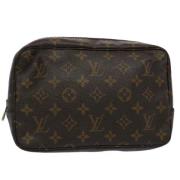 Pre-owned Canvas clutches Louis Vuitton Vintage , Brown , Dames