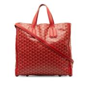 Pre-owned Leather handbags Goyard Vintage , Red , Dames