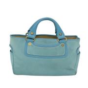 Pre-owned Suede handbags Celine Vintage , Blue , Dames