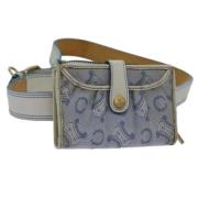 Pre-owned Canvas crossbody-bags Celine Vintage , Blue , Dames