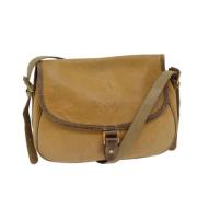 Pre-owned Leather shoulder-bags Loewe Pre-owned , Beige , Dames