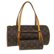 Pre-owned Canvas handbags Louis Vuitton Vintage , Brown , Dames