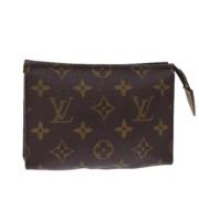 Pre-owned Canvas pouches Louis Vuitton Vintage , Brown , Dames