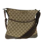 Pre-owned Canvas gucci-bags Gucci Vintage , Beige , Dames