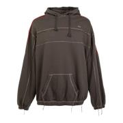 Mannen Hoodie Grijs Pinstripe Winter Fila , Gray , Heren