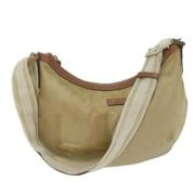 Pre-owned Canvas gucci-bags Gucci Vintage , Beige , Dames