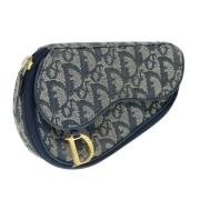 Pre-owned Canvas pouches Dior Vintage , Blue , Dames