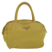 Pre-owned Nylon handbags Prada Vintage , Yellow , Dames