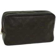 Pre-owned Canvas clutches Louis Vuitton Vintage , Brown , Dames