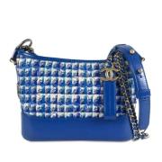 Pre-owned Leather chanel-bags Chanel Vintage , Blue , Dames