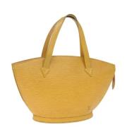 Pre-owned Leather handbags Louis Vuitton Vintage , Yellow , Dames