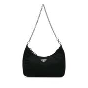 Pre-owned Canvas handbags Prada Vintage , Black , Dames