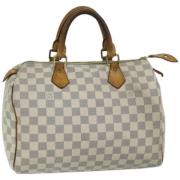 Pre-owned Canvas handbags Louis Vuitton Vintage , White , Dames