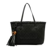 Pre-owned Leather handbags Gucci Vintage , Black , Dames