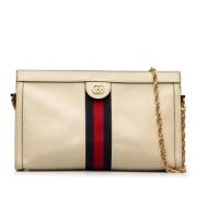 Pre-owned Leather gucci-bags Gucci Vintage , Beige , Dames