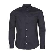 Phantom Shirt met Ingelegde Adelaar Emporio Armani , Black , Heren