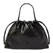 Kettinghandvat Tote Tas Neplack Vintage Pinko , Black , Dames