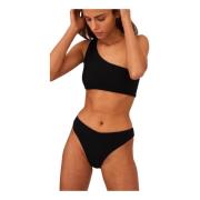 Omkeerbare Bikinibroek met Hoge Uitsnijdingen Undress Code , Black , D...