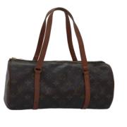 Pre-owned Canvas handbags Louis Vuitton Vintage , Brown , Dames