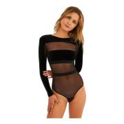 Go For It Bodysuit Undress Code , Black , Dames