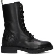 Stijlvolle zwarte veterschoenen Notre-v , Black , Dames