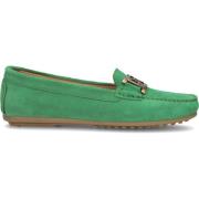 Groene Suède Mocassin Elegante Touch Notre-v , Green , Dames