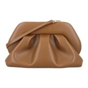 Karamel Vegan Fabric Clutch Handtas THEMOIRè , Brown , Dames