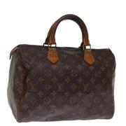 Pre-owned Canvas handbags Louis Vuitton Vintage , Brown , Dames