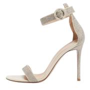 Pre-owned Leather sandals Gianvito Rossi Pre-owned , White , Dames