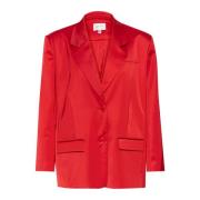 Rode Oversized Blazer Jas Haute Gestuz , Red , Dames