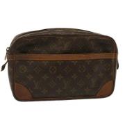 Pre-owned Canvas clutches Louis Vuitton Vintage , Brown , Dames