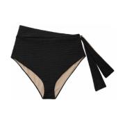 Tweezijdige hoog getailleerde bikinibroek Undress Code , Black , Dames