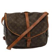 Pre-owned Canvas louis-vuitton-bags Louis Vuitton Vintage , Brown , Da...