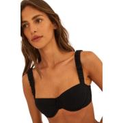 Zwarte Bikini Top met Strik Detail Undress Code , Black , Dames