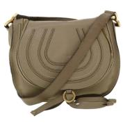 Pre-owned Leather shoulder-bags Chloé Pre-owned , Gray , Dames