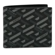 Pre-owned Canvas wallets Versace Pre-owned , Black , Dames