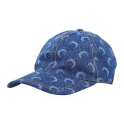 Maan Denim Baseballpet Lichtblauw Marine Serre , Blue , Dames