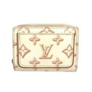 Pre-owned Fabric wallets Louis Vuitton Vintage , Beige , Dames